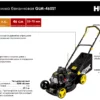 Бензиновая газонокосилка самоходная Huter GLM-460ST