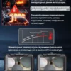 Эндоскоп автомобильный поворотный с экраном и 2 камерами/5,9 мм/1,2м REYUECAM 5000 мАч